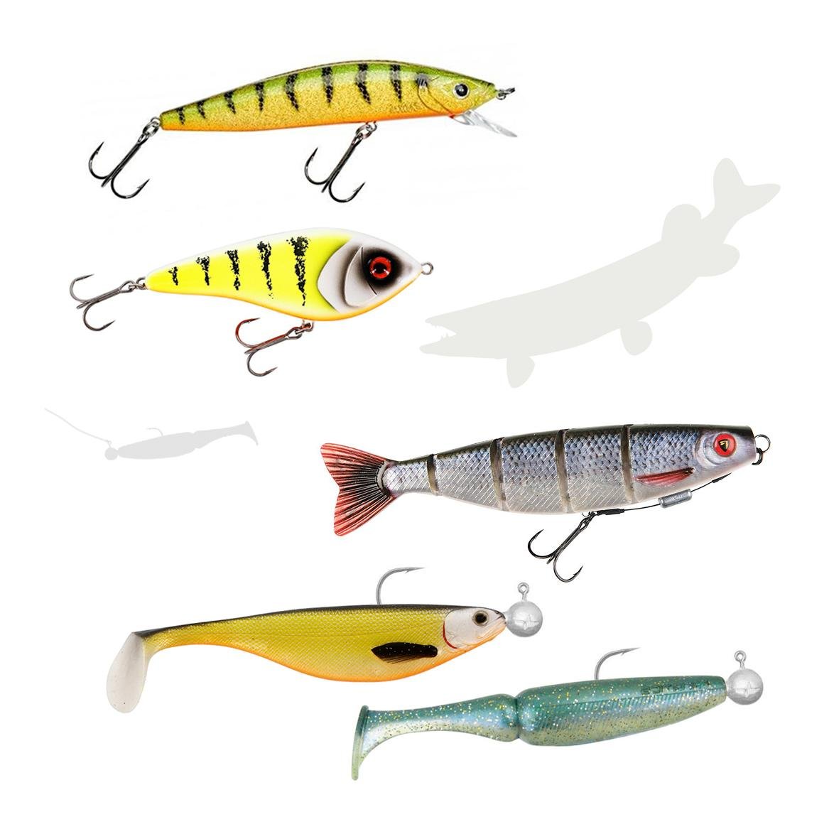 Image of fischen.ch Mixed Hecht Köder Bundle bei fischen.ch