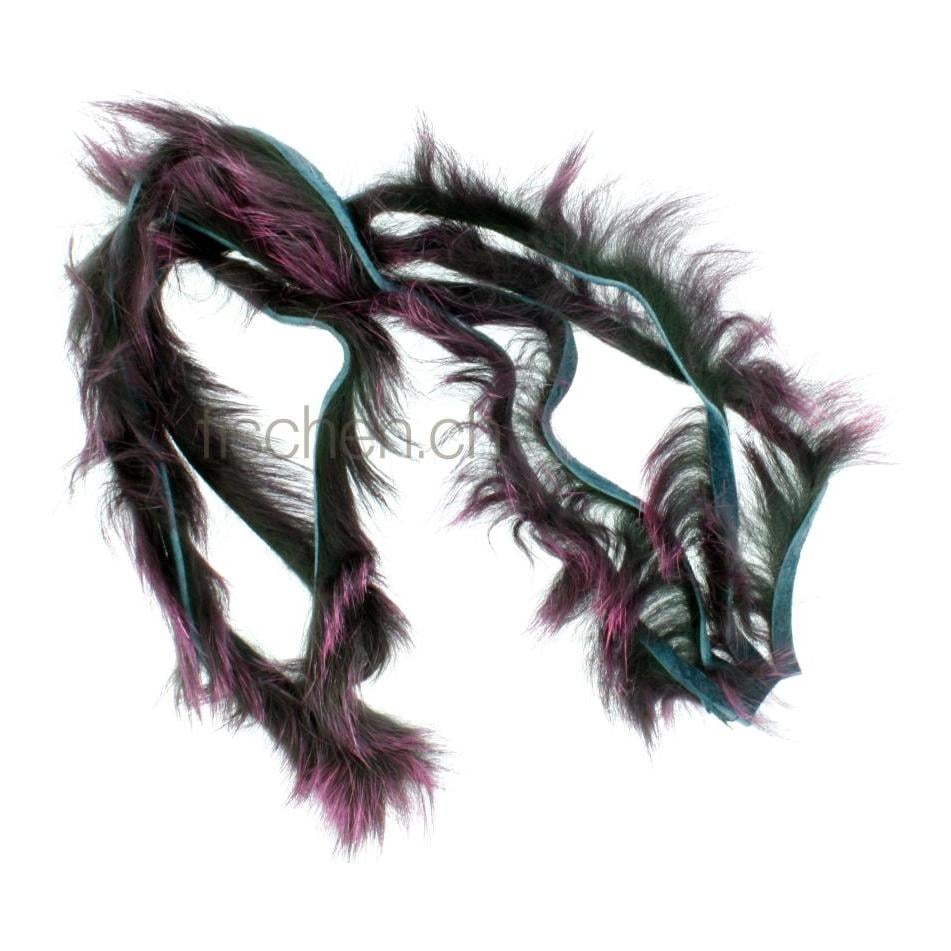 Image of Hareline Dubbin Frostip black/fuchsia - Rabbitstrips bei fischen.ch