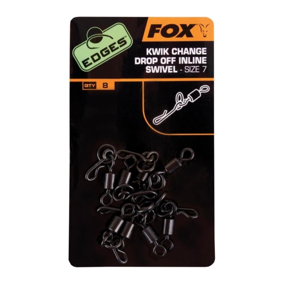 Image of FOX Rage Edges Kwik Change Drop Off Inline Swivel - Wirbel bei fischen.ch