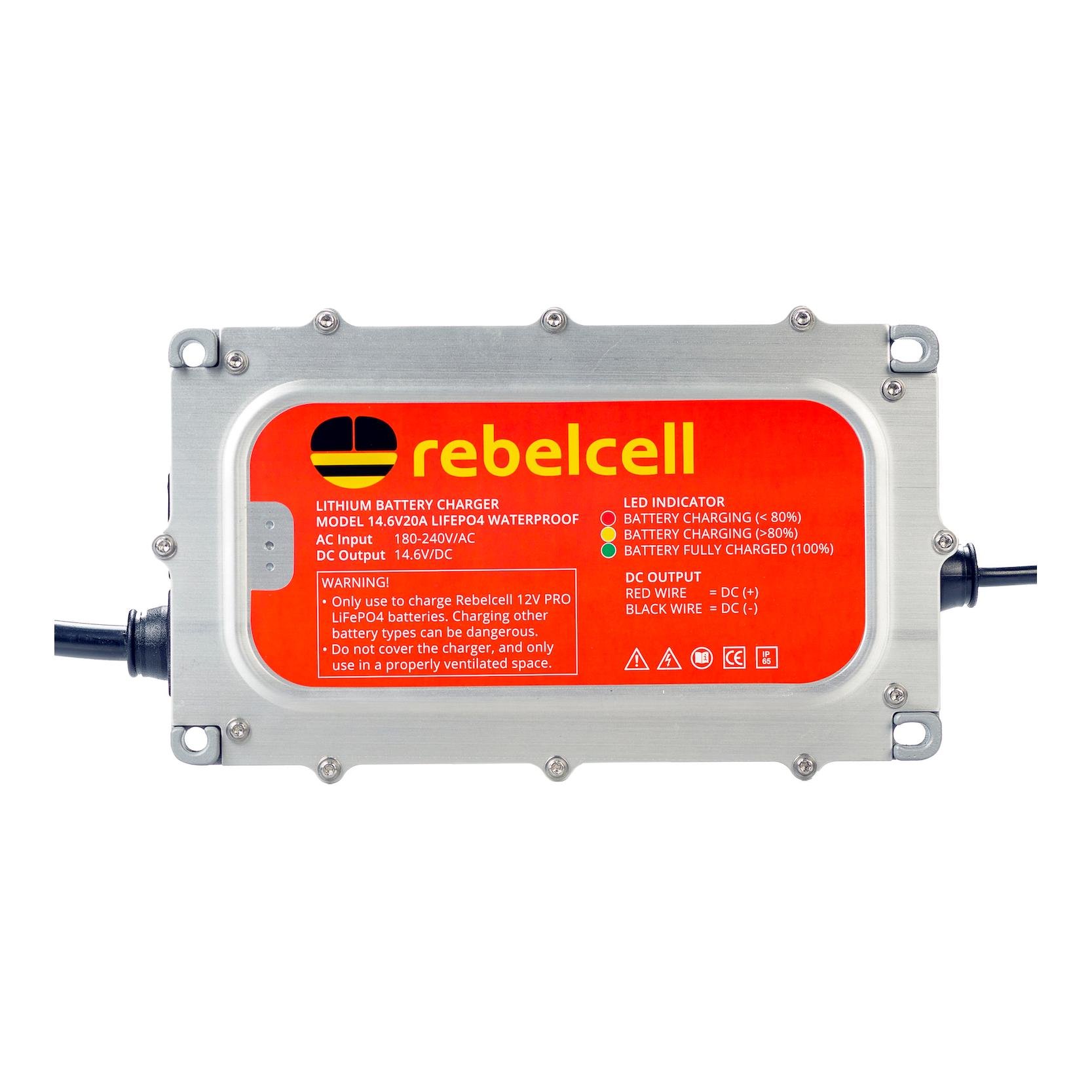 Chargeur 29.4V20A étanche, Rebelcell