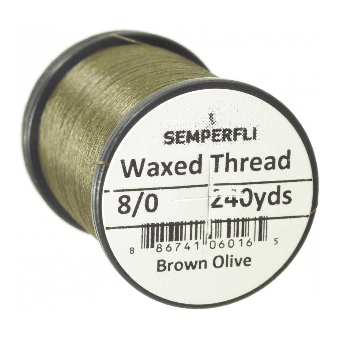 Waxed Thread - Brown Olive - Bindefaden