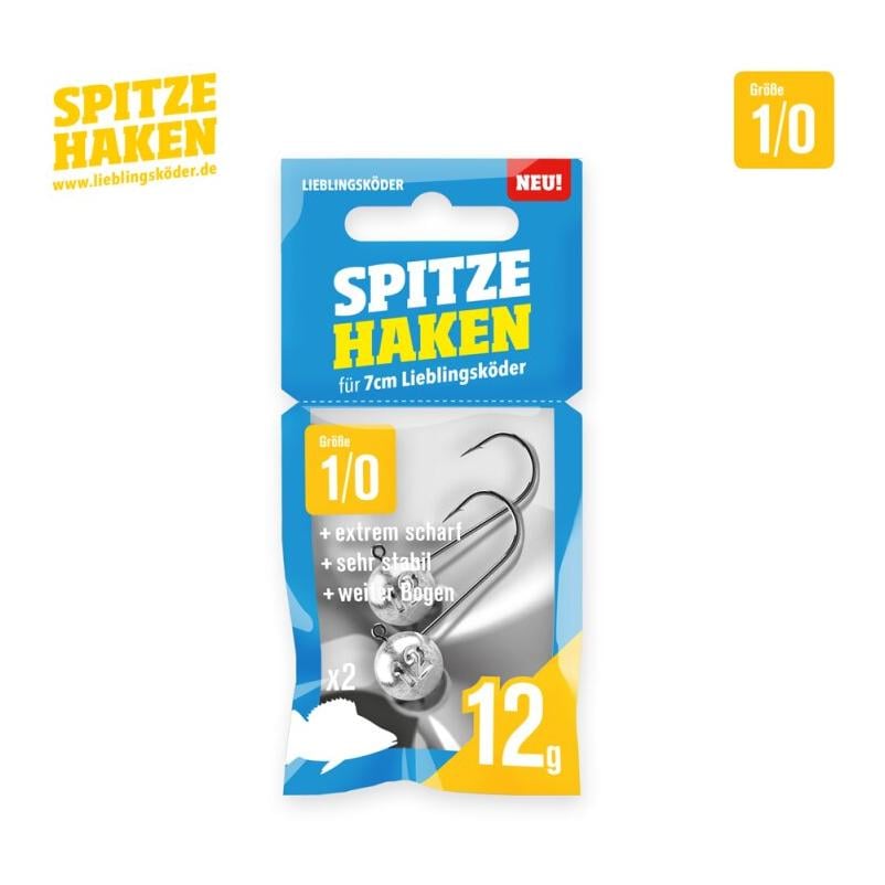 Spitze Haken Gr.1/0 2Stk. - Jigkopf