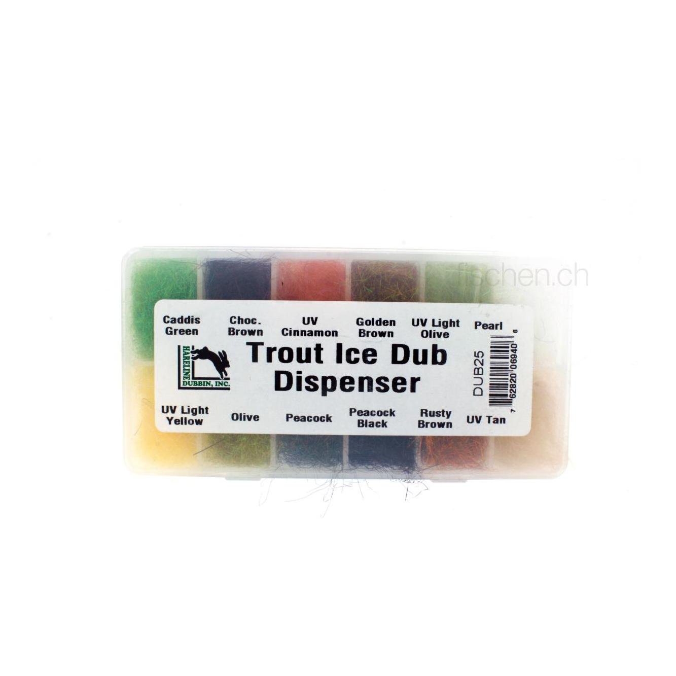Image of Hareline Dubbin Trout Ice Dub Dispenser - Dubbing - Trout Dispenser - bei fischen.ch