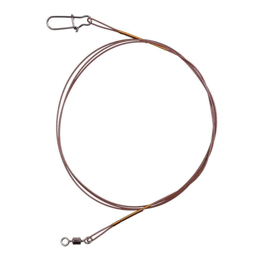 Steel Leader with Swivel/Snap 7x7 30cm 3Stk.- Stahlvorfach