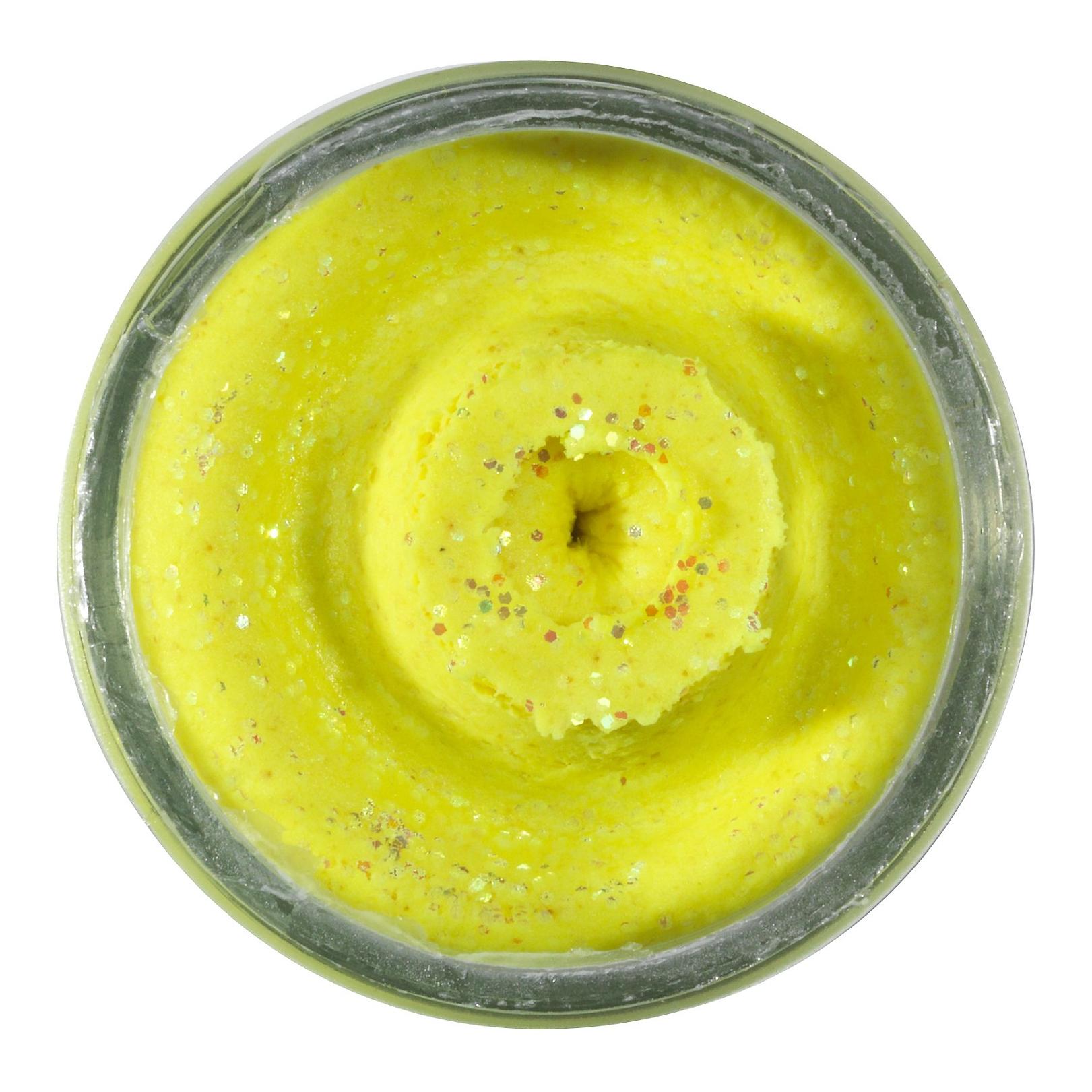 Image of Berkley Powerbait Natural Scent Fish Pellet Sunshine Yellow Glitter - Forellenteig bei fischen.ch
