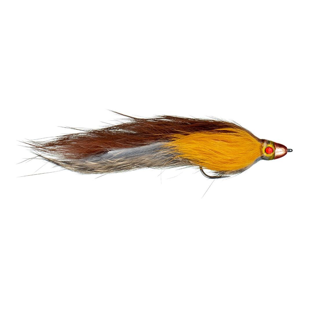 Image of Montana Fly Company Booty's CH Tri-Bunny Gold/Brown - Streamer bei fischen.ch
