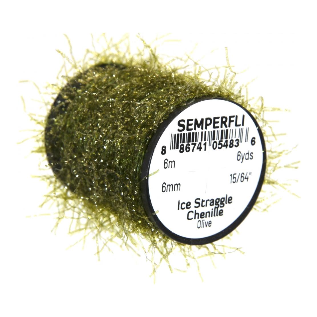 Image of Semperfli Ice Straggle Chenille Olive bei fischen.ch