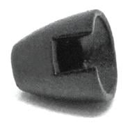 Image of Fulling Mill Slotted Tungsten Cone - Tungstenkopf - Matte Black - bei fischen.ch