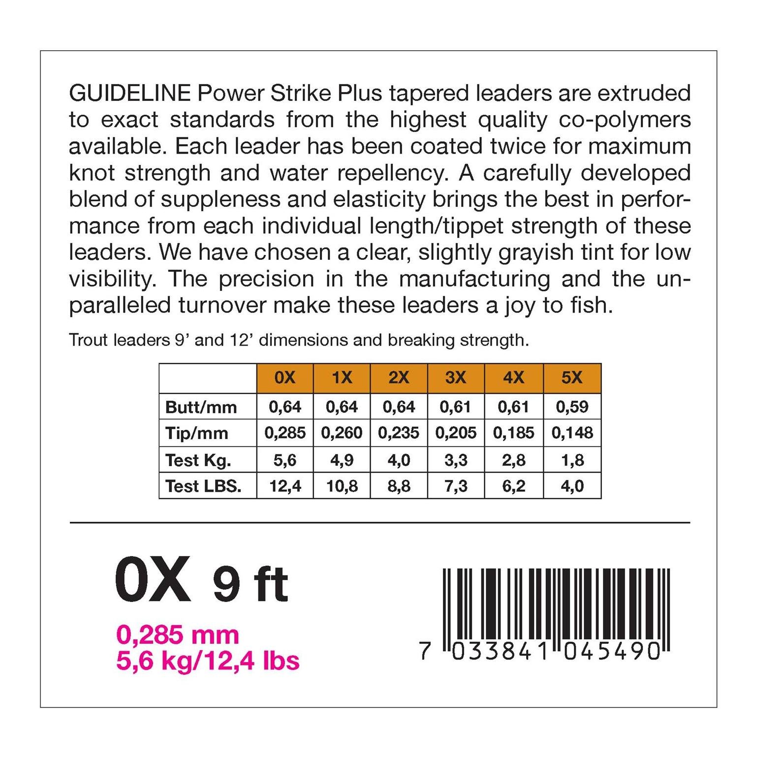 Power Strike Trout 9ft 3Stk. - Vorfach