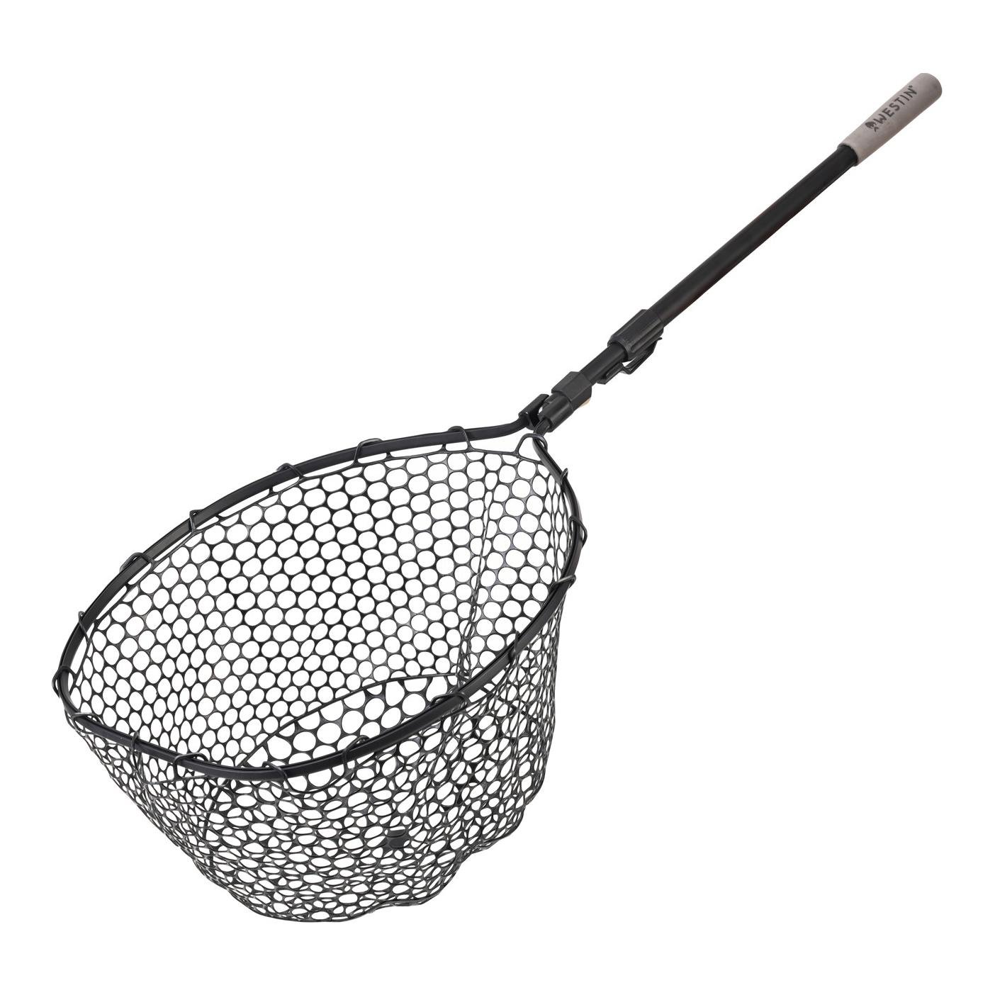 W3 C&R Adjustable Full Rubber Mesh Landing Net - Feumer