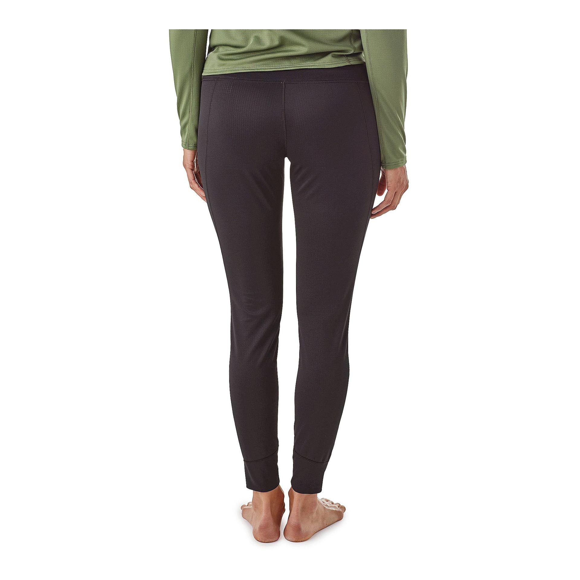 W's Capilene Midweight Bottoms Black - Funktionsunterwäsche