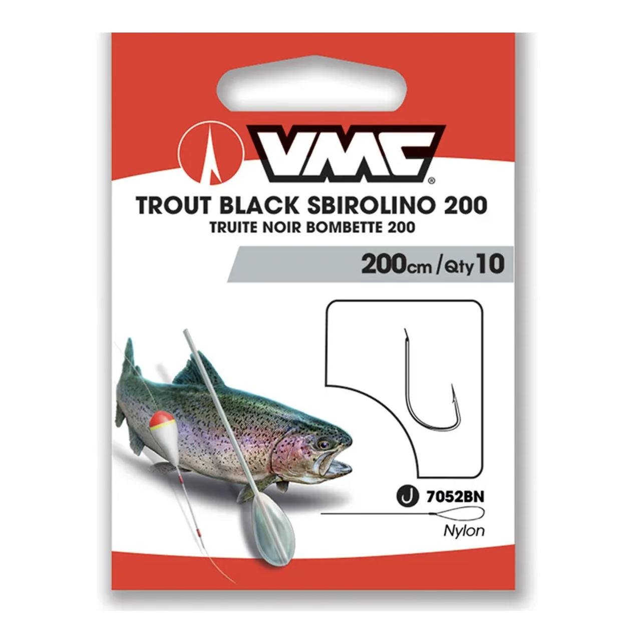 7052 Trout Black Sbirolino 200cm
