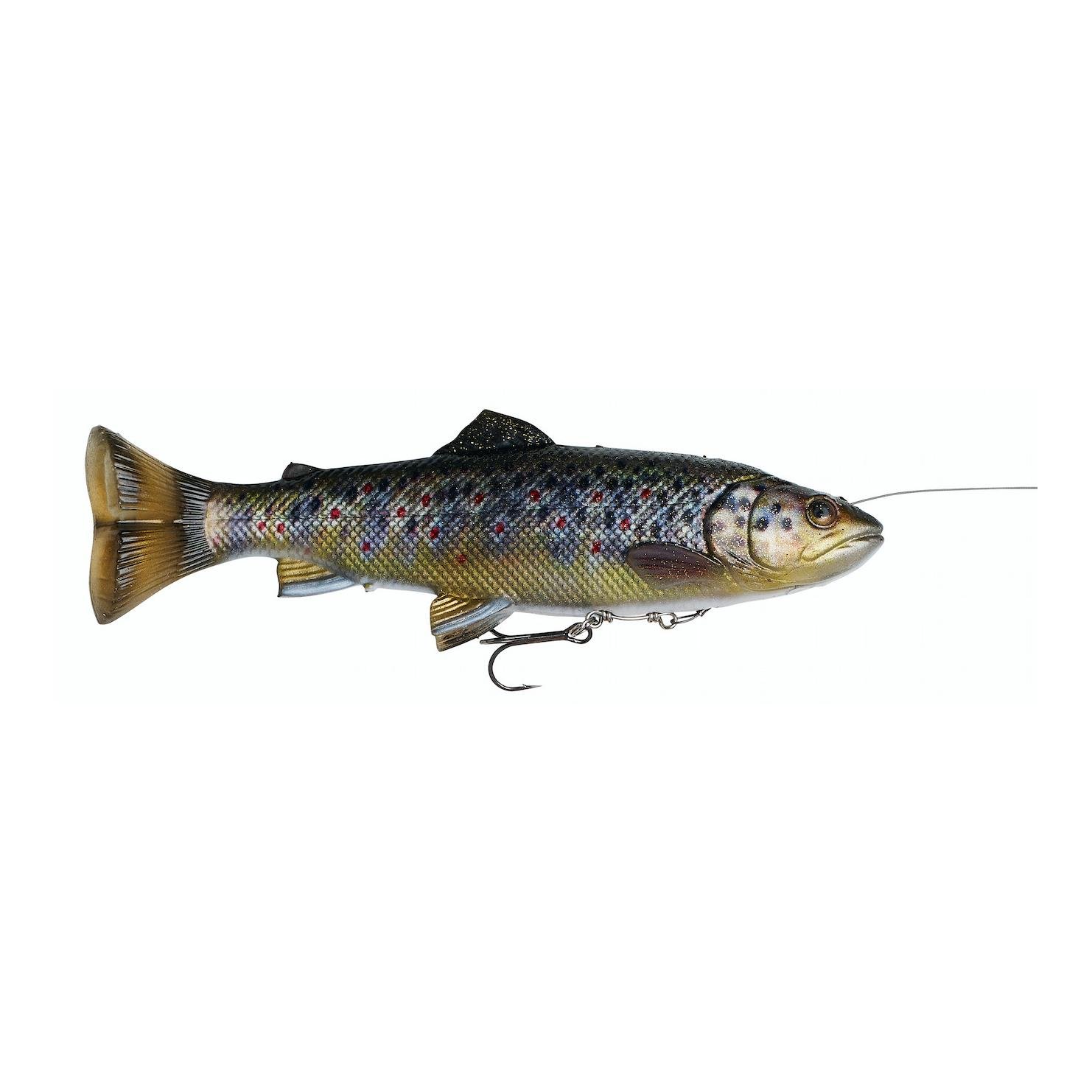 Image of Savage Gear 4D Line Thru Pulse Tail Trout Brown Trout SS - Swimbait bei fischen.ch