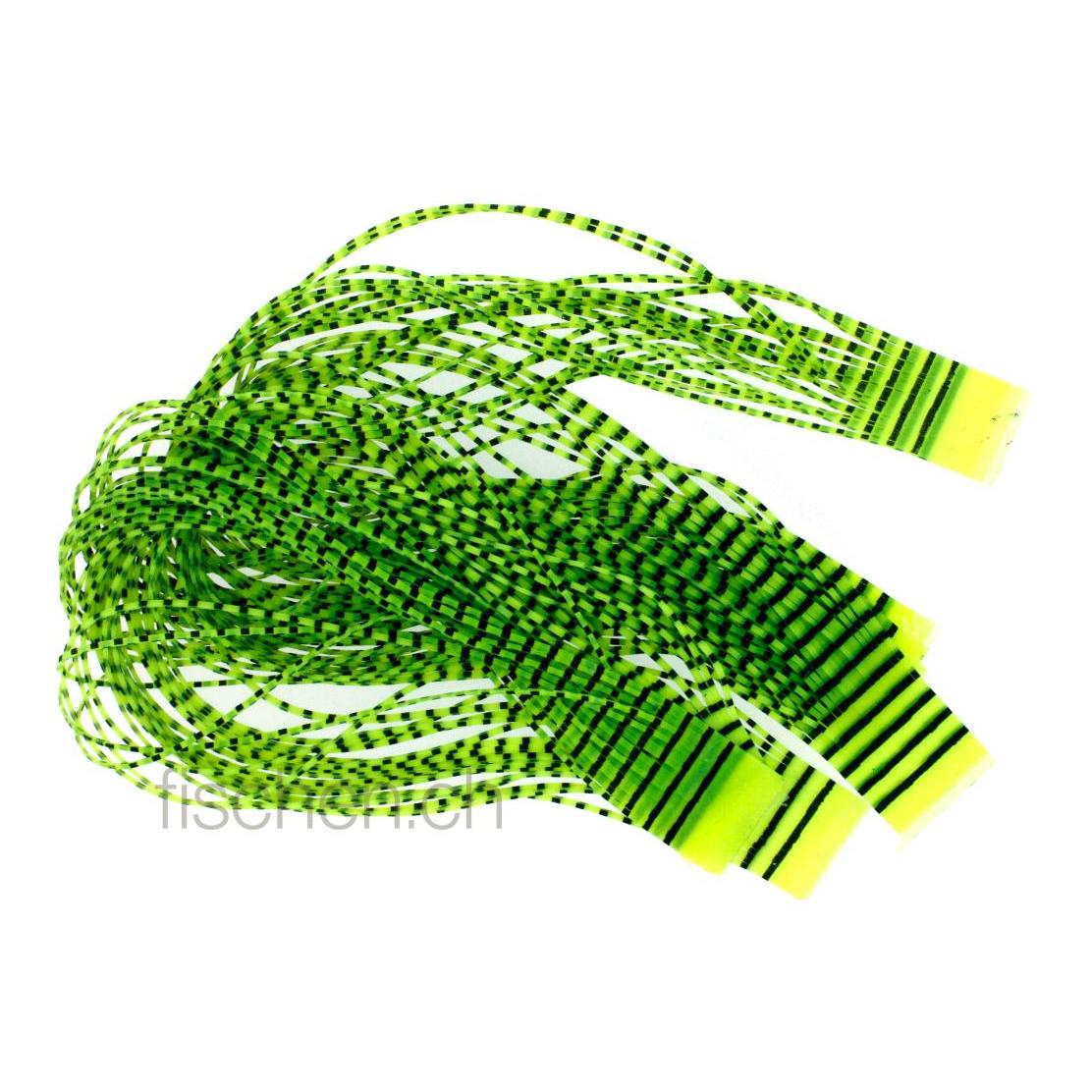 Image of Hareline Dubbin Grizzly micro legs chartreuse - Rubberlegs bei fischen.ch