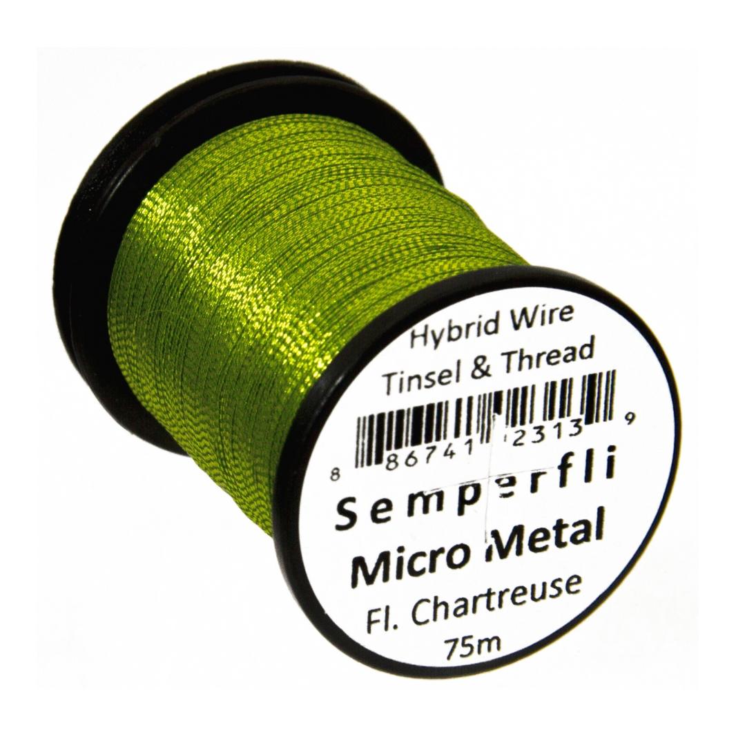 Image of Semperfli Micro Metal - Fl. Chartreuse - Hybrid Wire - Fluo Charteuse - bei fischen.ch