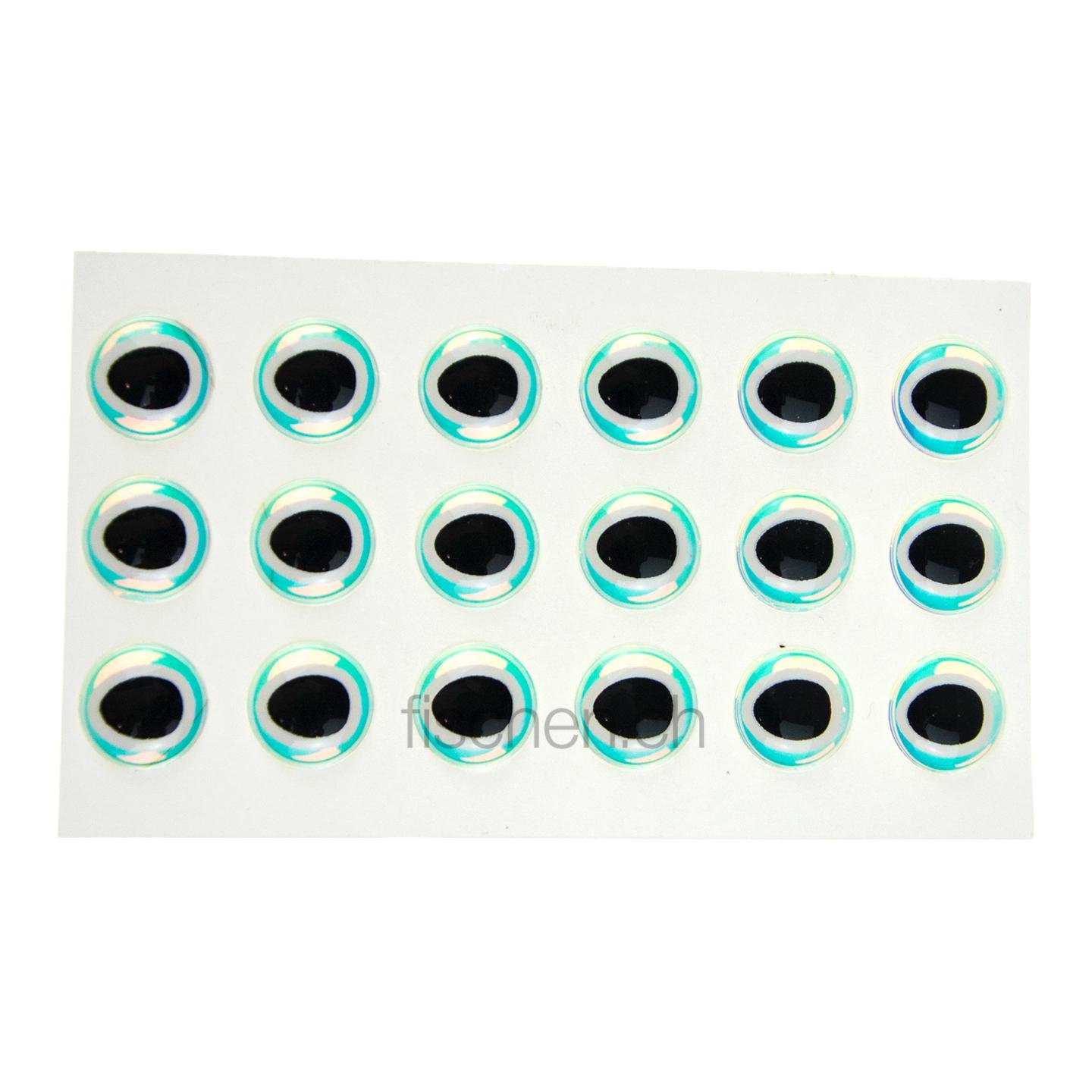 Image of Fly-Dressing Bauer Epoxy Eyes Oval - Black / Pearl - Augen - Black/Pearl - bei fischen.ch
