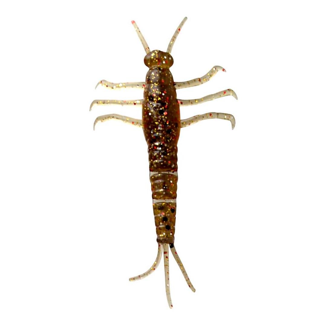 3D Mayfly 50 Loose Body Brown Glitter - Gummiköder