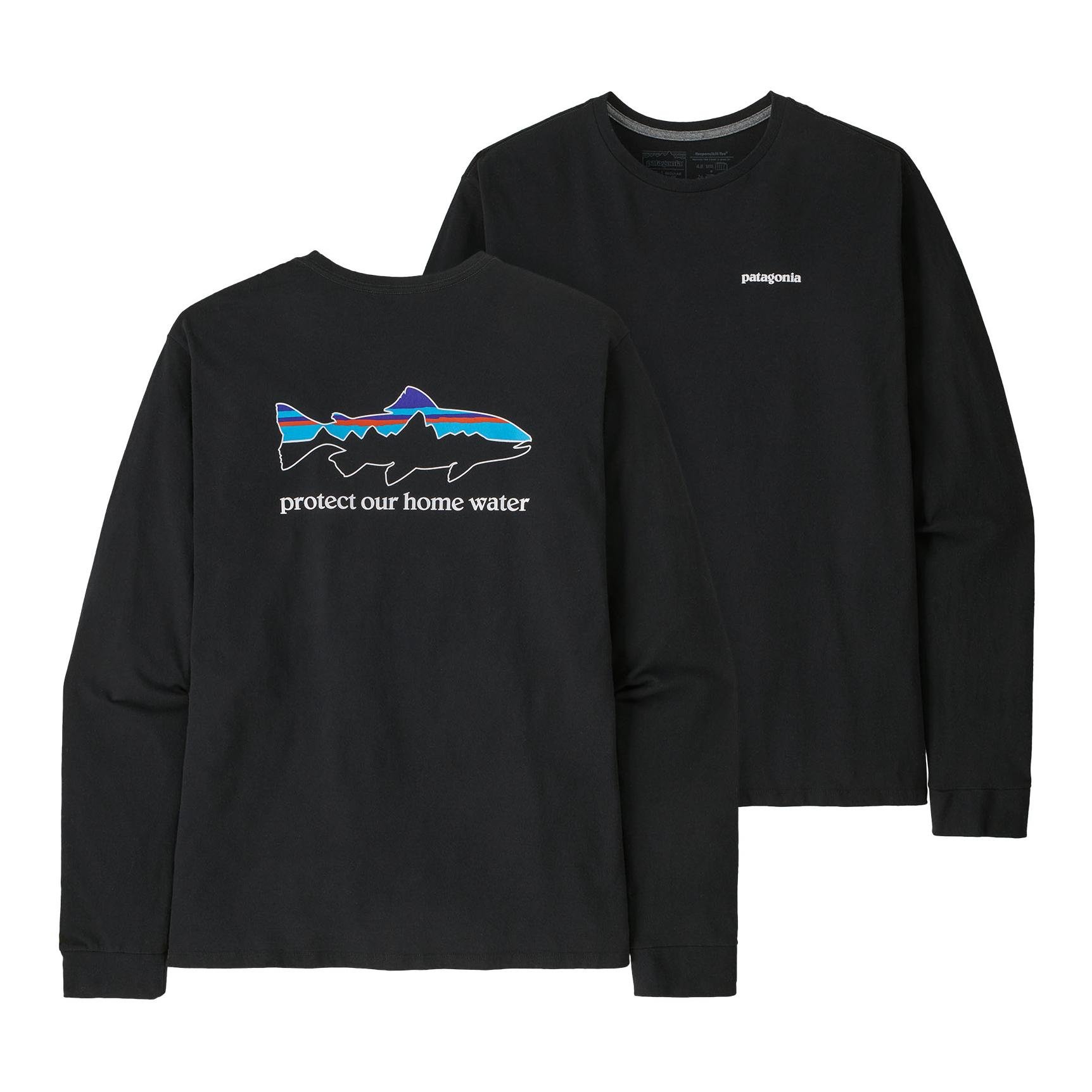 M's L/S Home Water Trout Responsibili-Tee - Langarmshirt