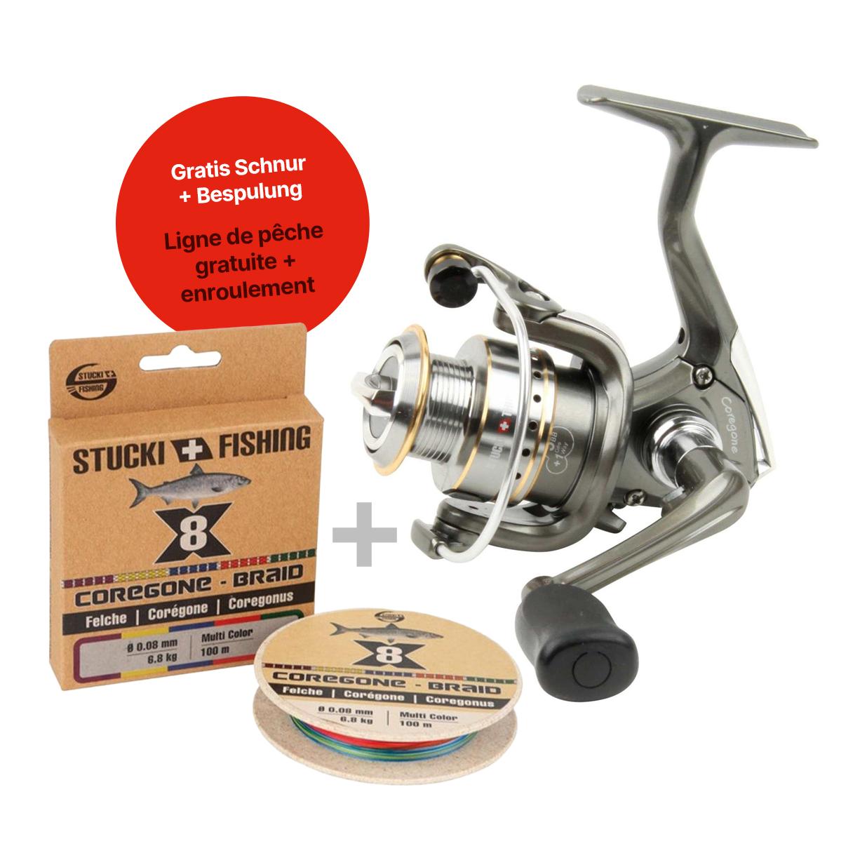 Coregone Stationärrolle - Bespult