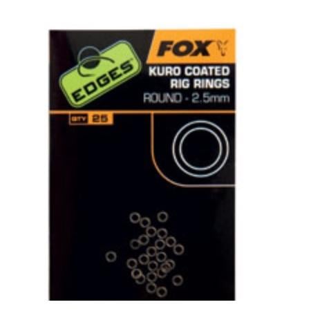 Image of FOX Rage Edges Kuro Coated Rig Rings bei fischen.ch