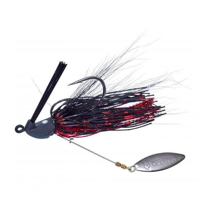 Image of Gunki Hoverjig Black & Red - Skirted Jig - Black/Red - bei fischen.ch