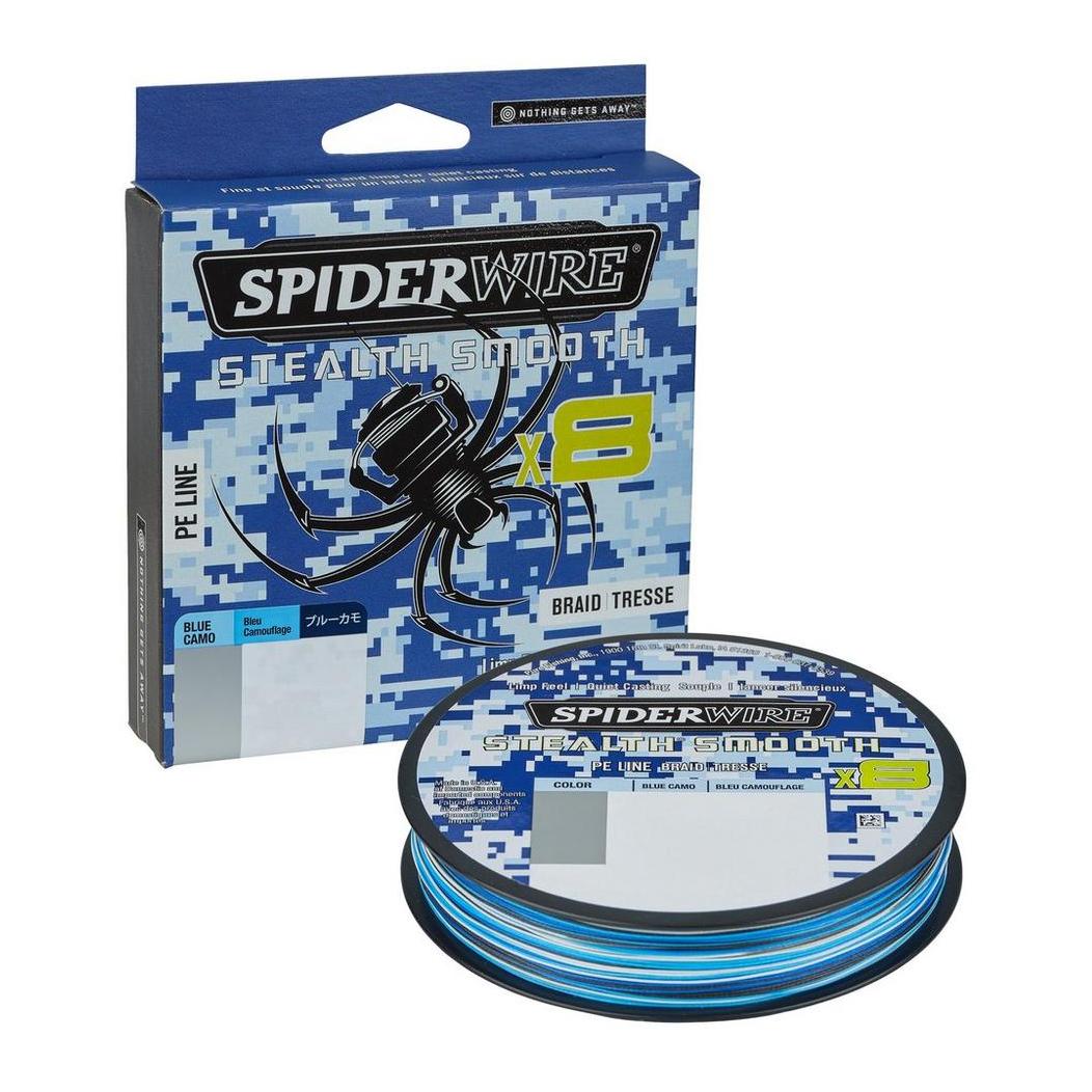 Stealth Smooth 8 Blue Camo 150m - geflochtene Schnur