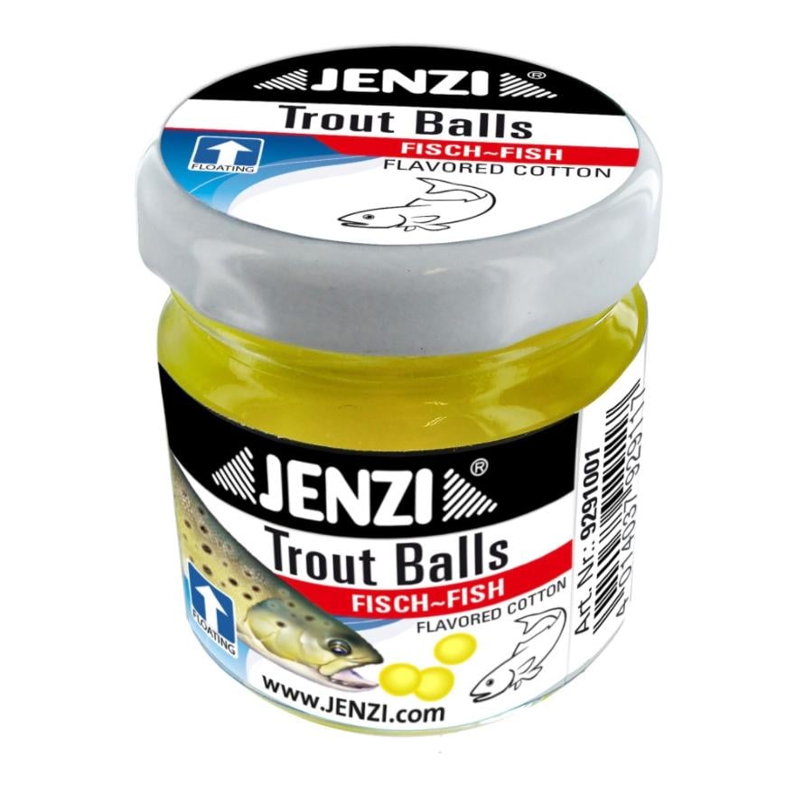 Image of Jenzi Trout Balls - Fluo-Gelb Fisch - bei fischen.ch