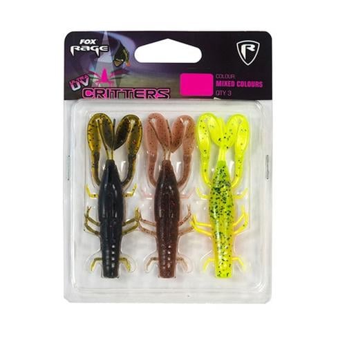 FOX Rage Ultra UV Critters Mixed Colours - Gummikrebs