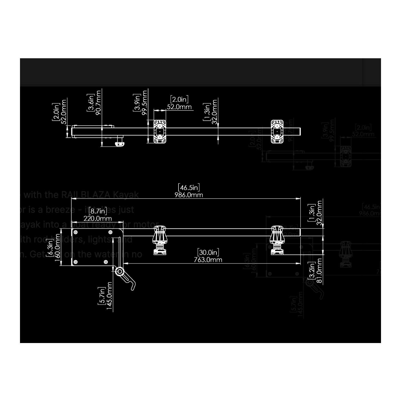 Kayak Aussenborderhalter