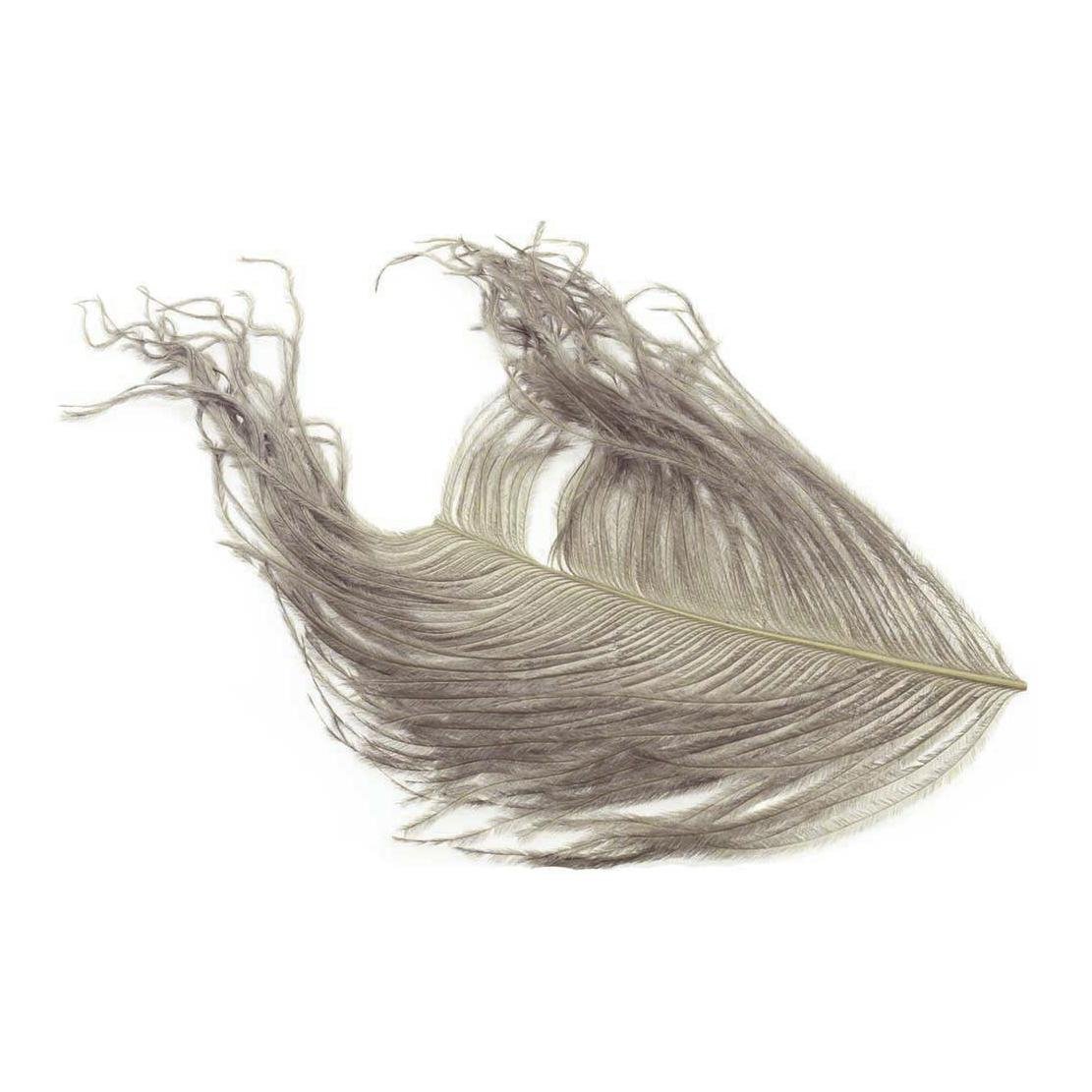 Image of Wapsi Ostrich Herl - Natural Grey - Strauss bei fischen.ch