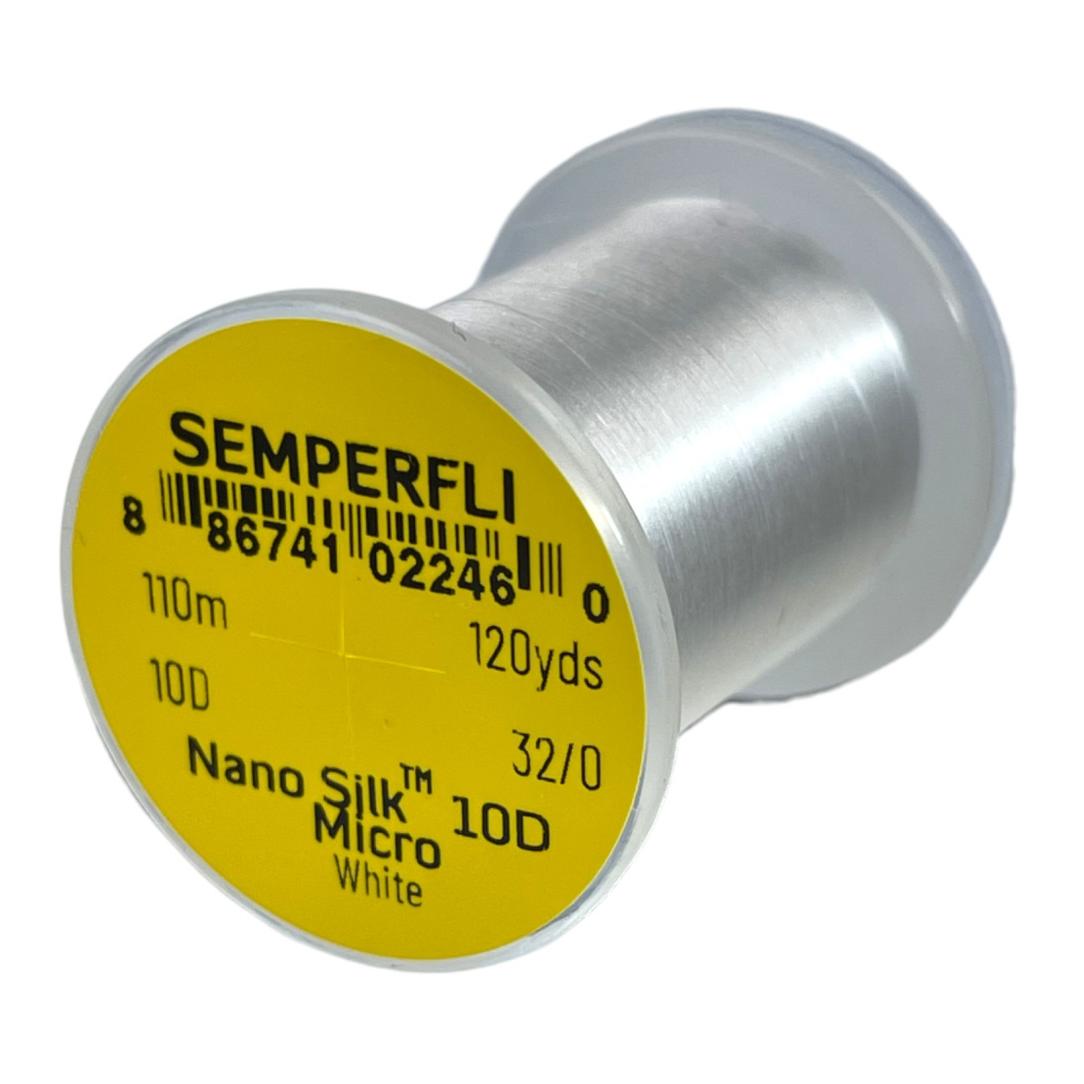 Nano Silk Micro 10D - White - Bindefaden