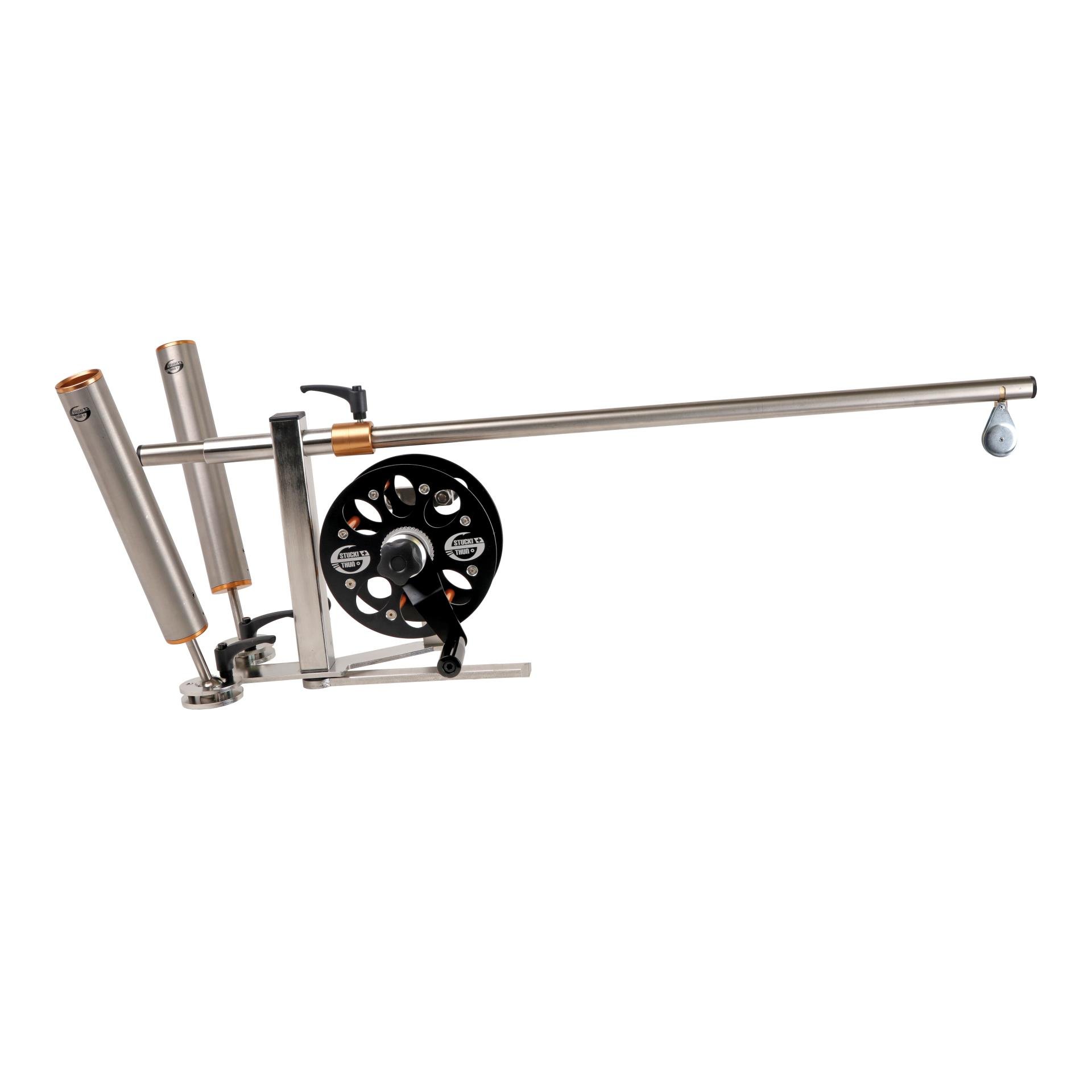 Downrigger mit Rutenhalter