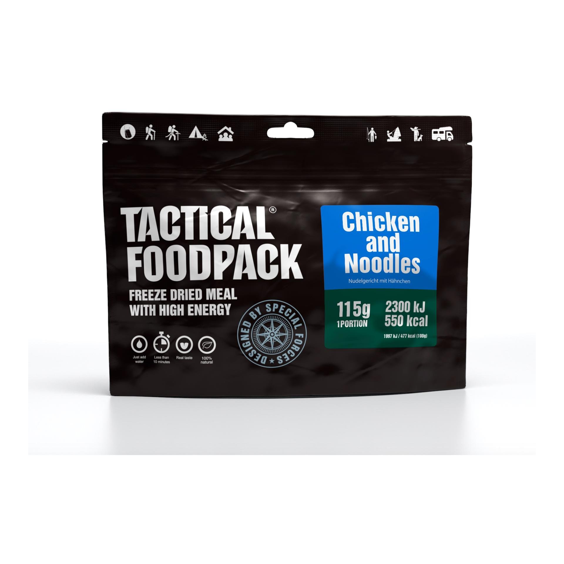 Image of Tactical Foodpack Chicken and Noodles - Schwarz - bei fischen.ch