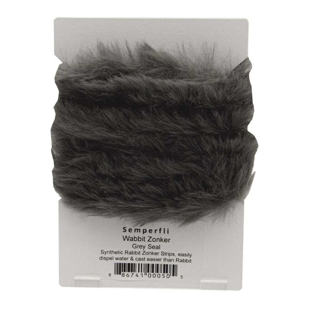 Semperfli Synthetic Rabbit Zonker - Grey Seal