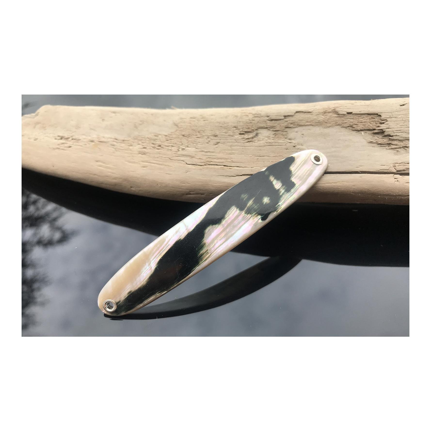 Premium Perlmutt Spange Montiert - Perlmutt Spange