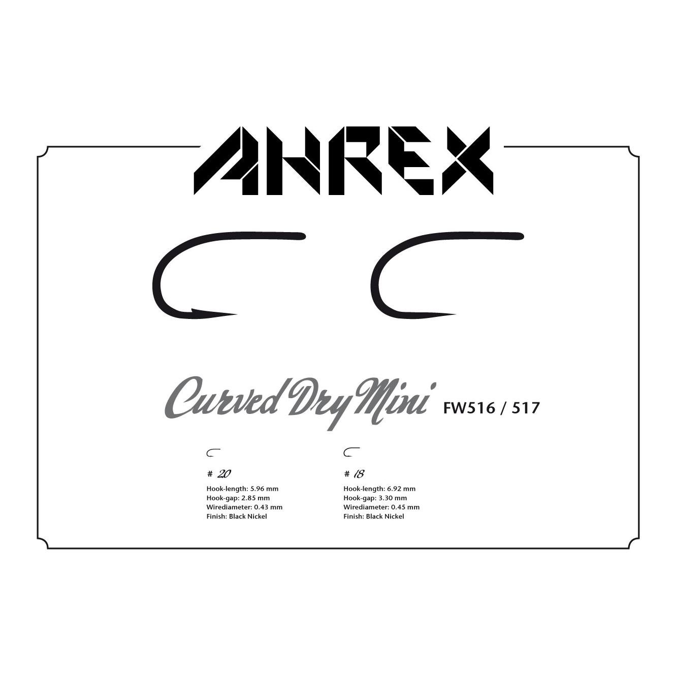 FW517 - Curved Dry Mini - Fliegenhaken