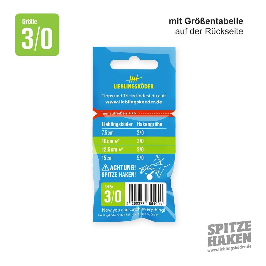 Spitze Haken Gr.3/0 2Stk. - Jigkopf