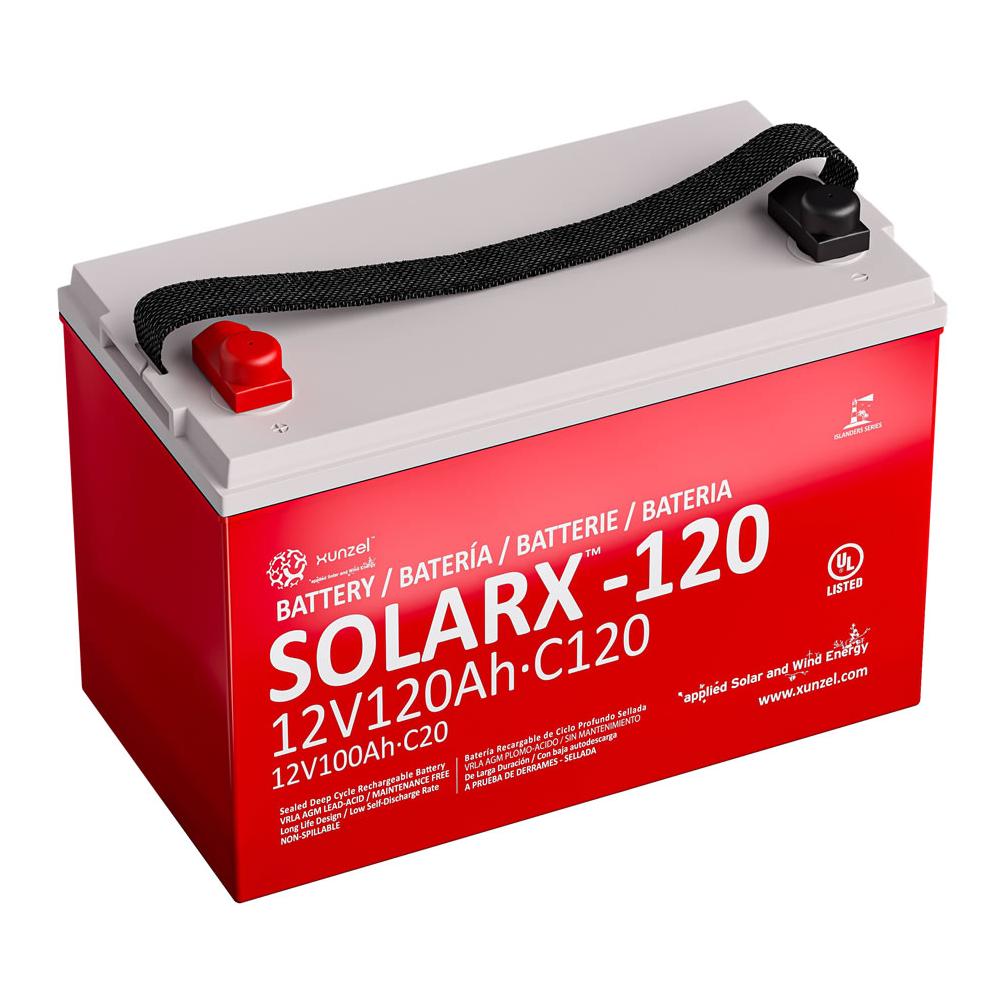 XUNZEL Solarx 12V 120Ah - AGM Batterie für Motoren