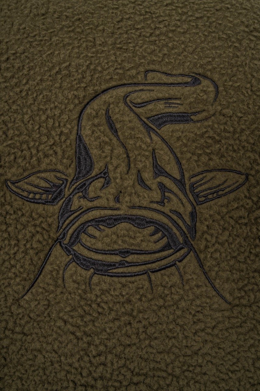 Black Cat Polar Fleece - Angel-Kapuzenpullover