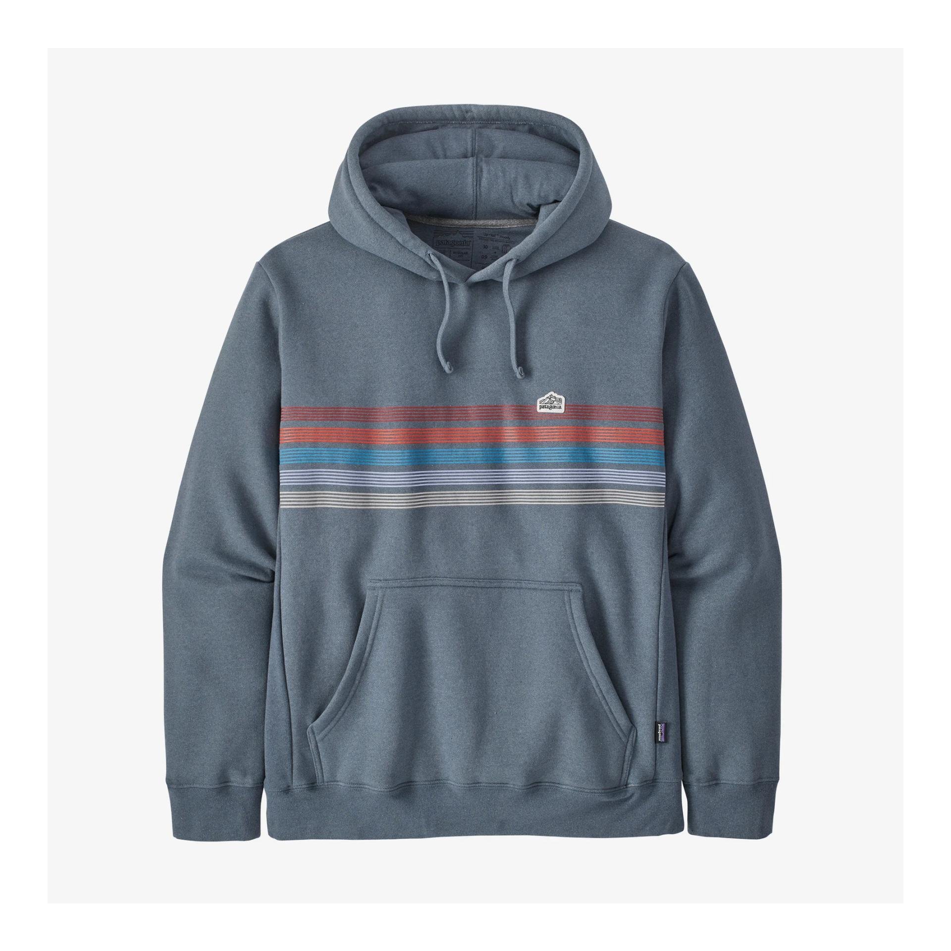 Image of Patagonia Men's Line Logo Ridge Stripe Uprisal - Hoody - Plume Grey - bei fischen.ch