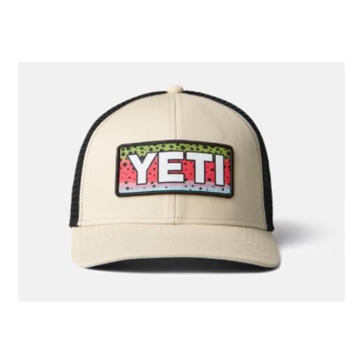 Image of YETI Rainbow Trout LB Trucker Hat - Cap - Gray/Black - bei fischen.ch