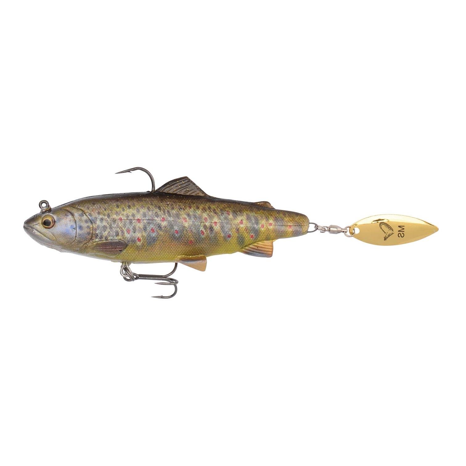 Image of Savage Gear 4D Trout Spin Shad Dark Brown Trout - Gummiköder bei fischen.ch