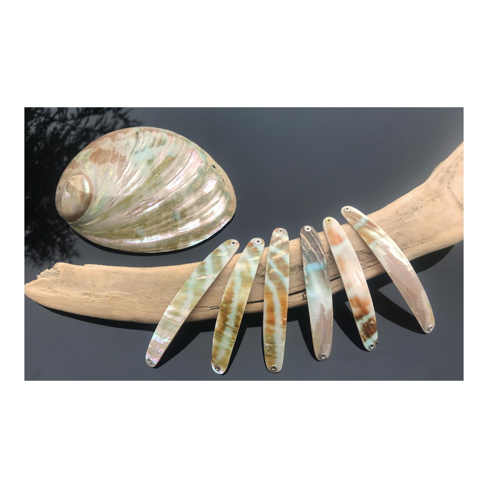 Premium Perlmutt Spange Montiert - Perlmutt Spange