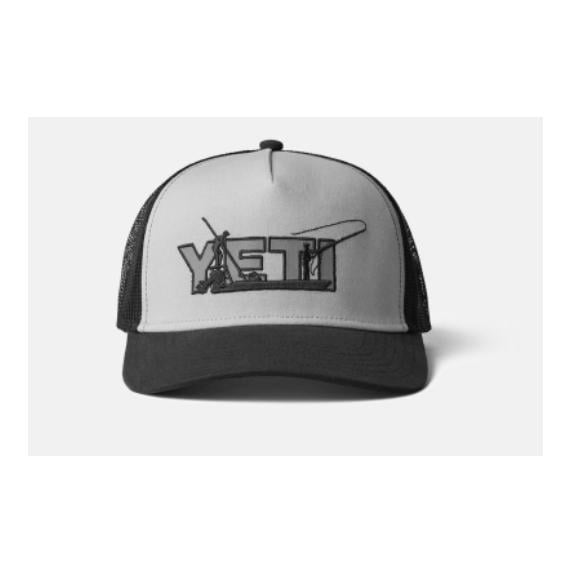 Image of YETI Skiff Hat Offshore Trucker Hat - Cap - Gray/Black - bei fischen.ch