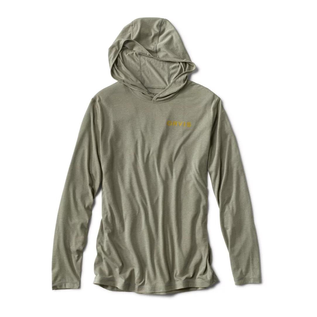 Image of Orvis Men's Logo Drirelease Hoodie - Funktionsbekleidung - Moss Green - bei fischen.ch