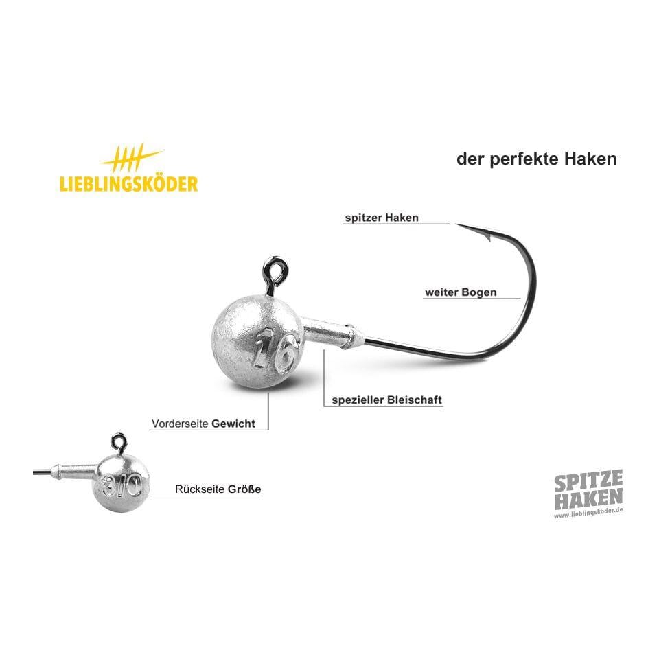 Spitze Haken Mixpaket 3/0 - Jigkopf