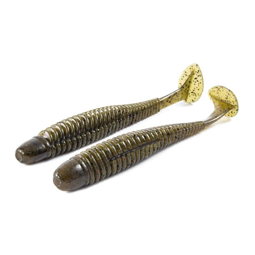 Noike Ninja Wobble Shad - Gummiköder - Green Pumpkin -