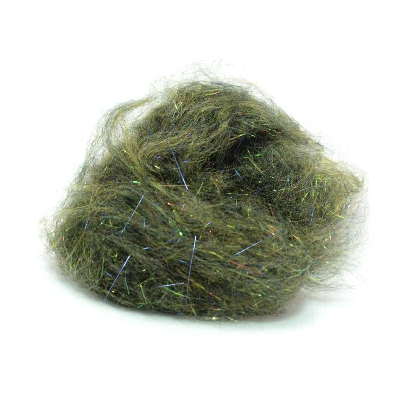 Image of Hareline Dubbin Bruiser Blend - Medium Olive - Dubbing bei fischen.ch