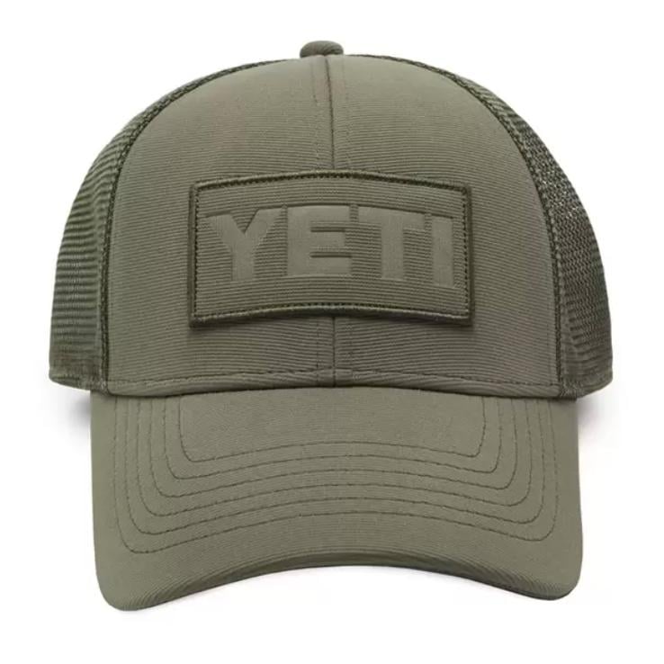 Image of YETI Badge on Badge Trucker Hat - Cap - Olive - bei fischen.ch