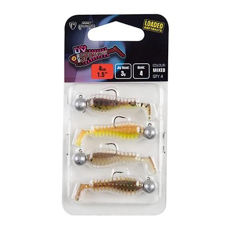 FOX Rage Ultra UV Micro Spikey Fry Mixed Loaded - Gummiköder montiert